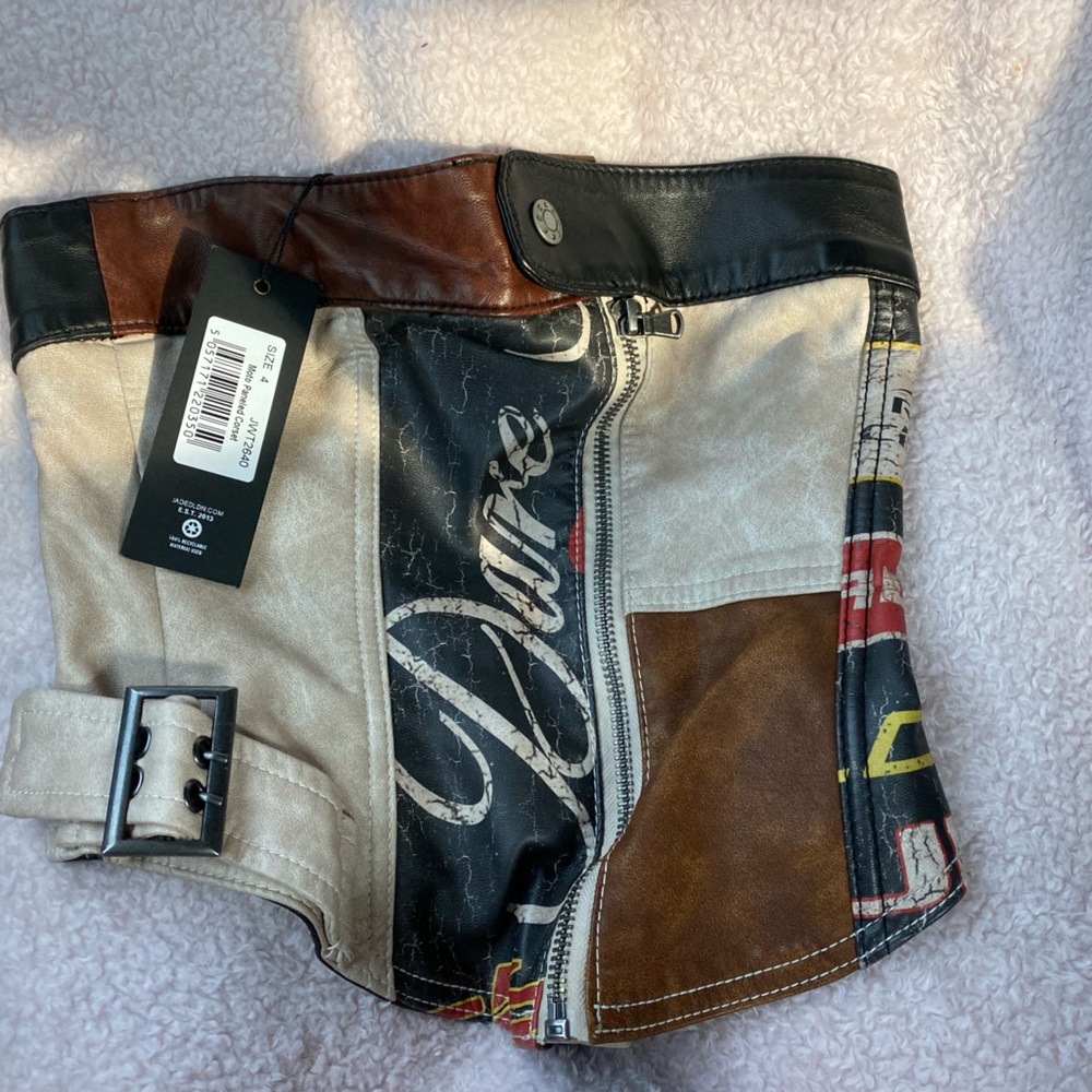 LEATHER CORSET TOP